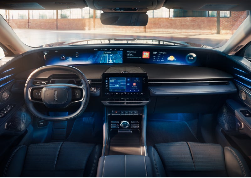 The panoramic display is shown in a 2024 Lincoln Nautilus® SUV. | Bayway Lincoln in Houston TX